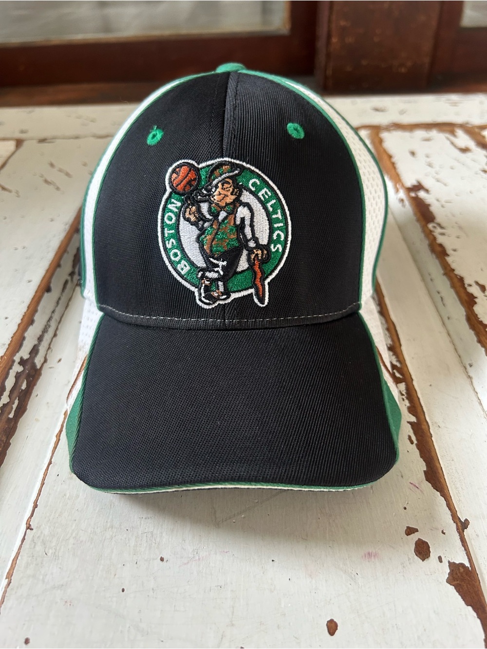 Reebok New Adjustable Hat Black OSFA Embroidered NBA Boston Celtics Logo